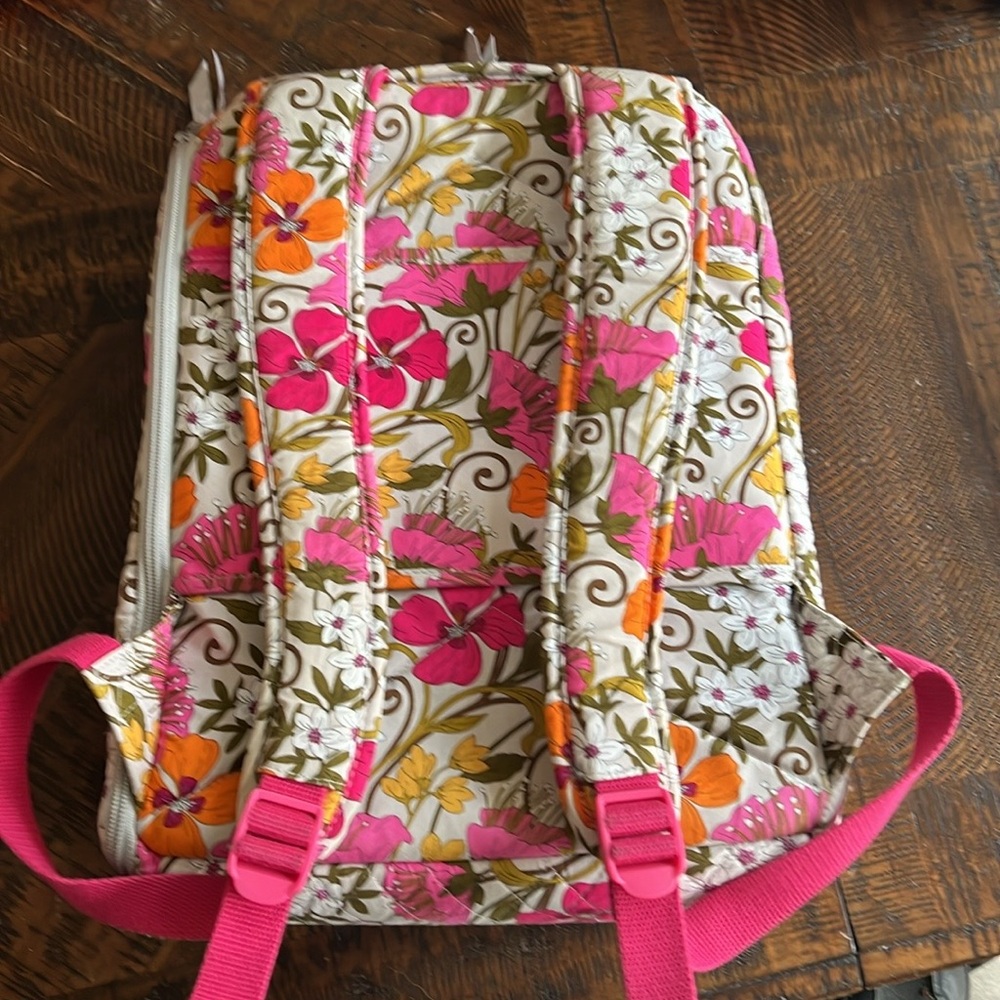 Vera Bradley Floral Quilted Backpack - Picture 2 of 9